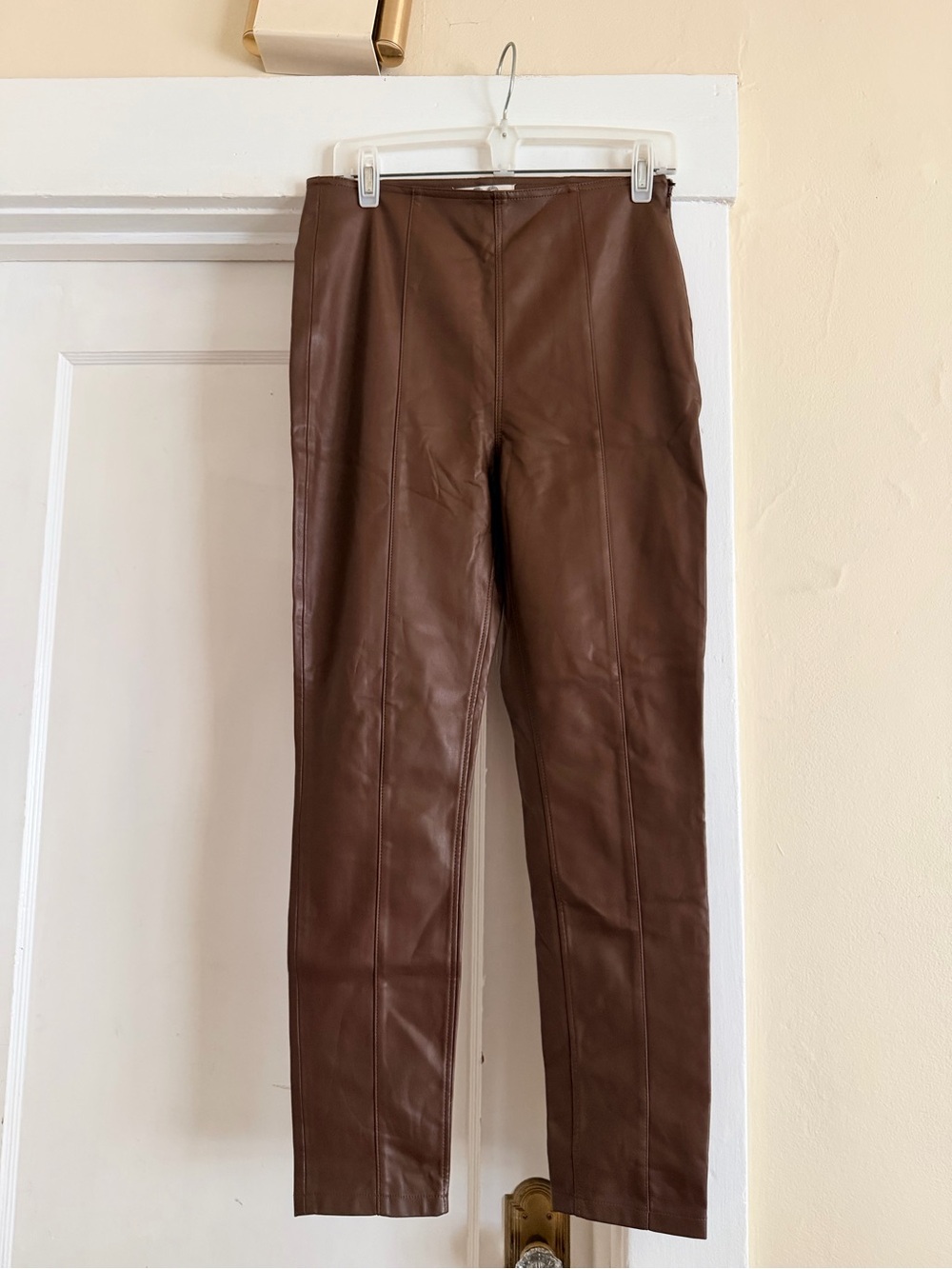 We The Free Spitfire Vegan Leather Pants Brown Size 28
